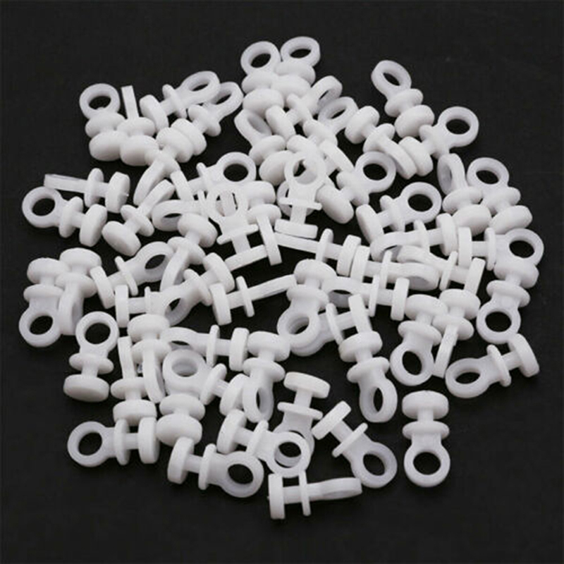 50 Stuks Plastic Gordijn Track Haken Runner Fit Vervanging Accessoires Voor Camper Camper Caravan Boot