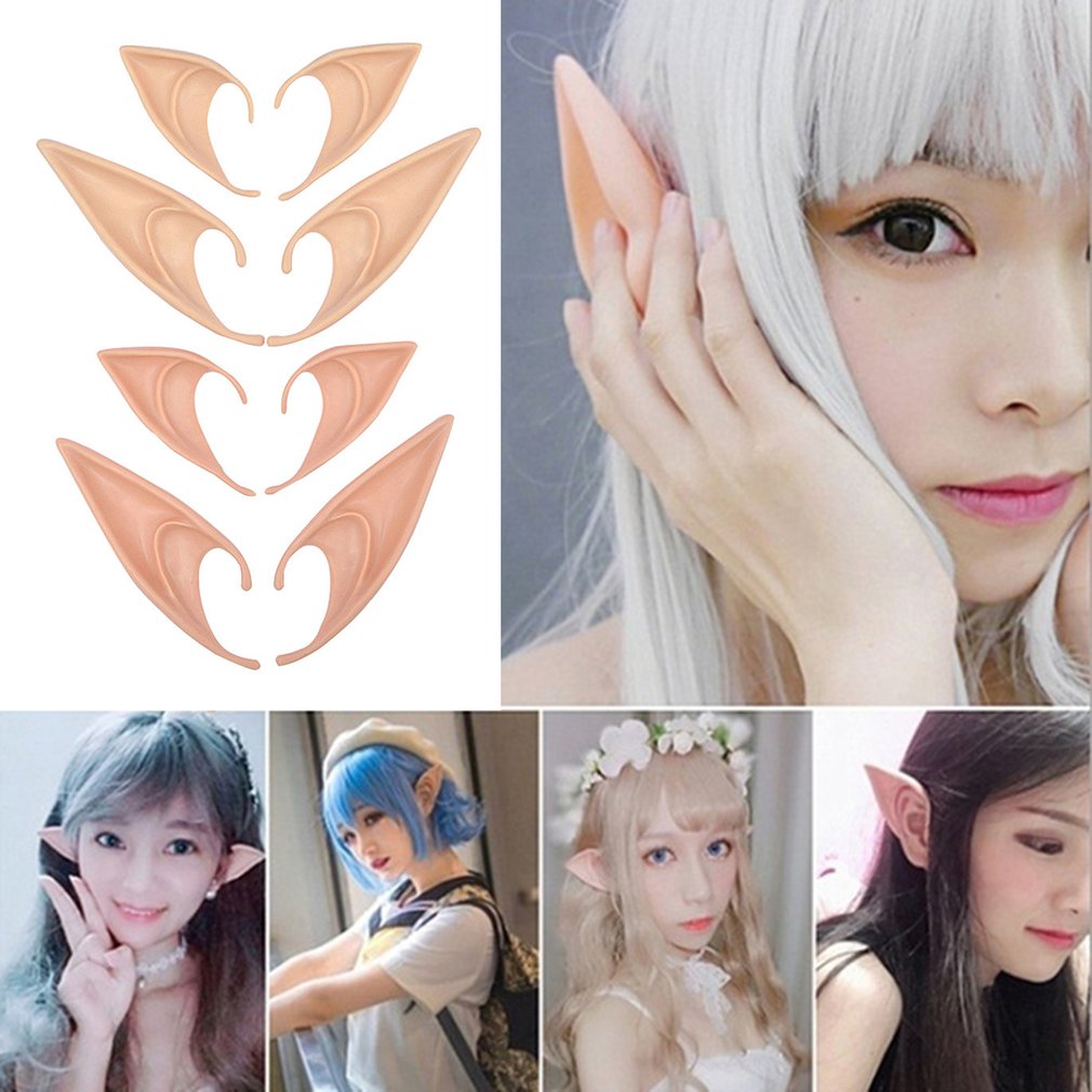 Lightweight Halloween Elf Ears Cosplay Props Party Elf Ears Magic City Pointed Ears
