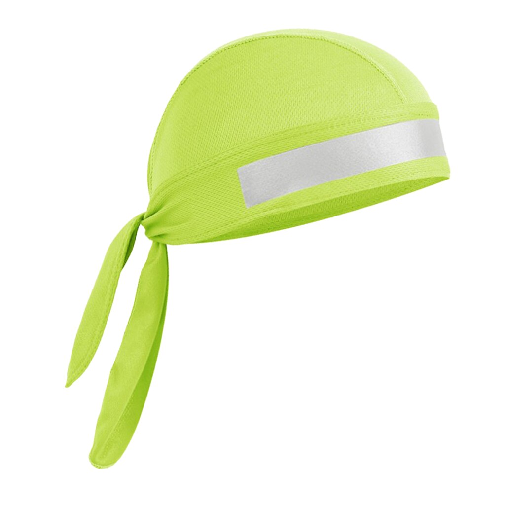 Gorra reflectante de Calavera, gorro Bandana con forro transpirable: green