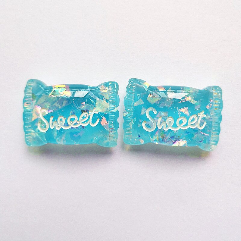 10 stücke Schleim Charms Candy Süße Zucker Polymer Schleim Box Spielzeug Für Kinder Charms Modellierung Ton DIY Zubehör Für Kinder: Blue 10 Pieces