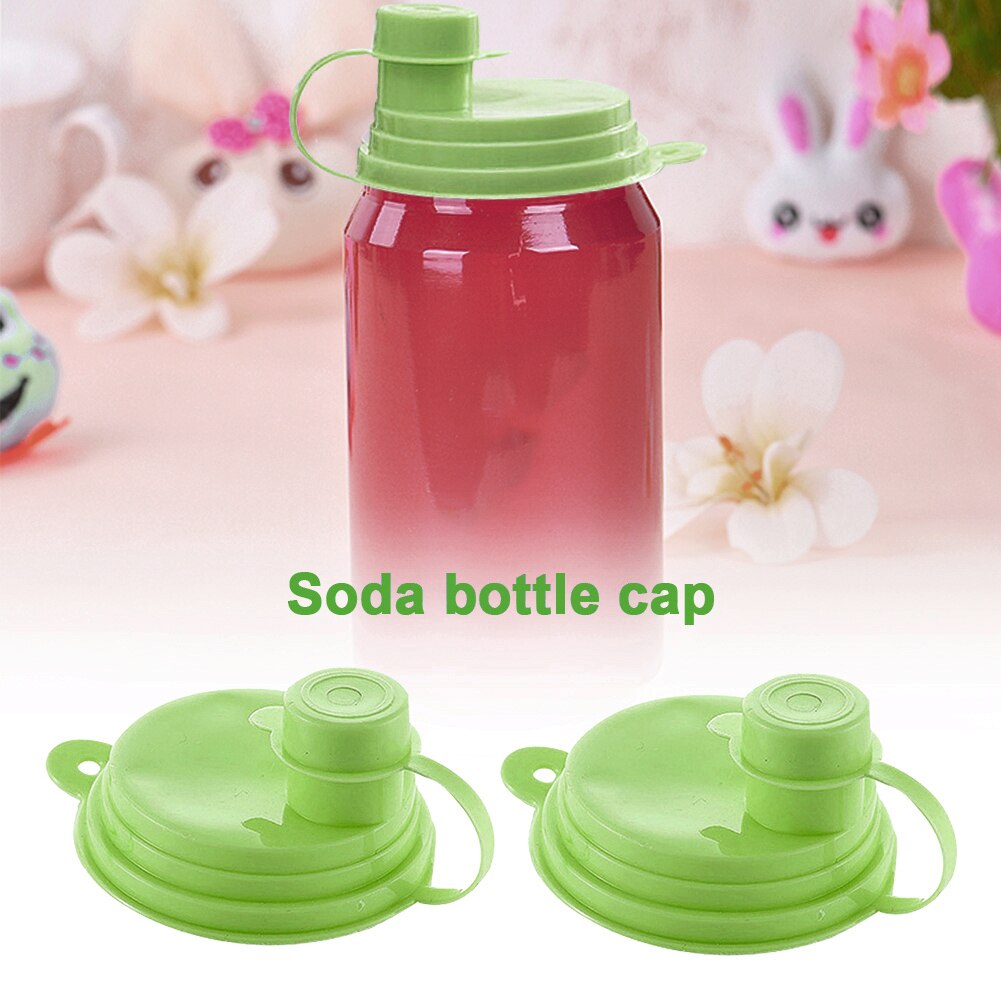 2 Stuks Silicone Lekvrij Cup Caps Afdichting Deksel Soda Drank Top-Pop Kan Cover Bier Drank Kan Cap Top cover Flip Protector Snap