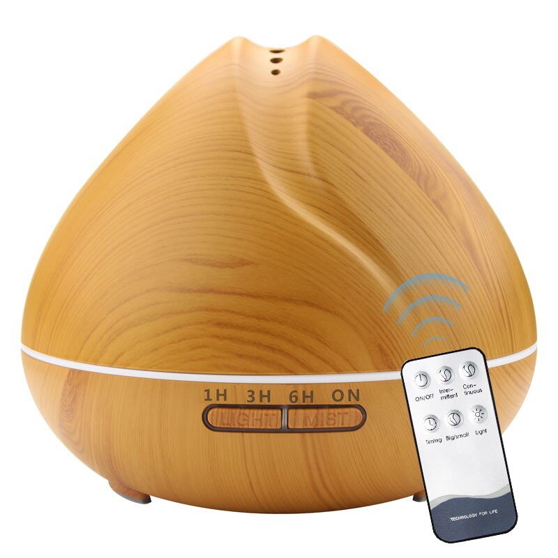 550ml Ultrasonic Humidifier Oil Diffuser with Remote Control Air Aroma Humidifier for Office Bedroom: AU