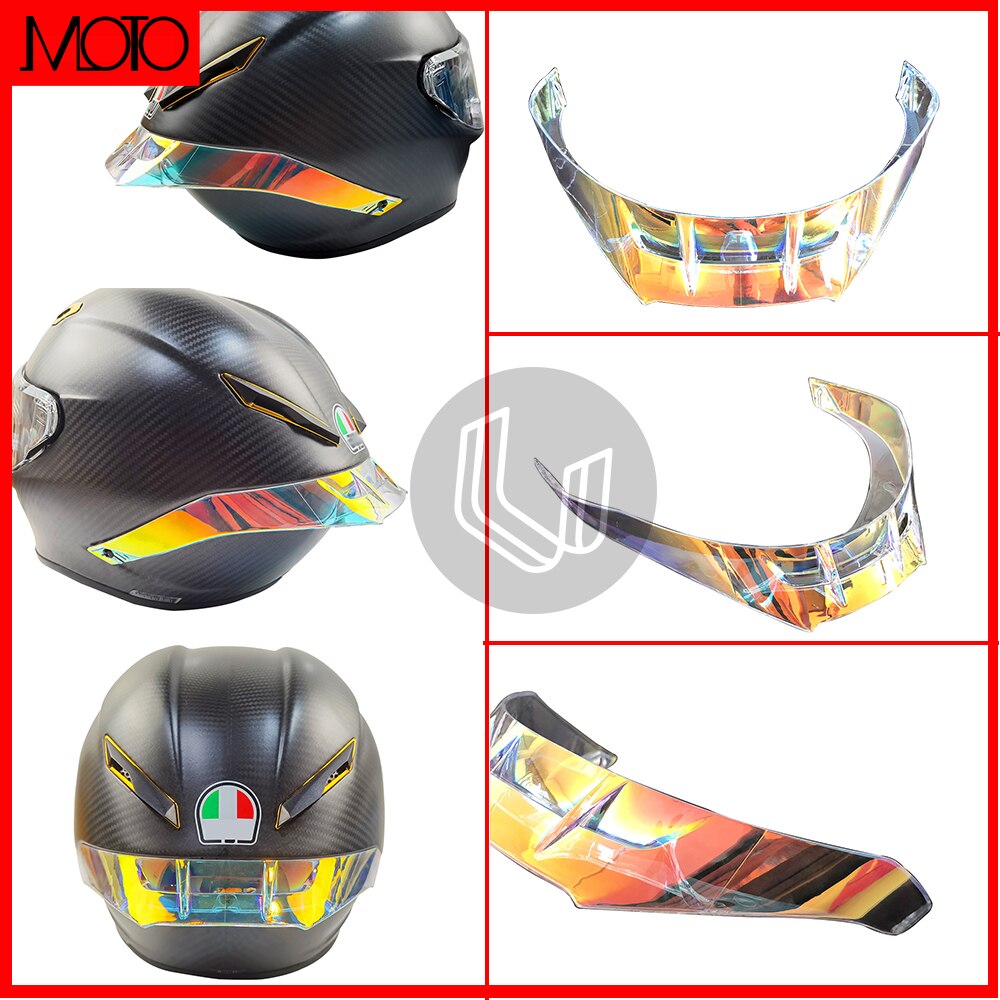 Alerón para casco de 7 colores, accesorios para motocicleta, adecuado para AGV Pista GP R GP RR