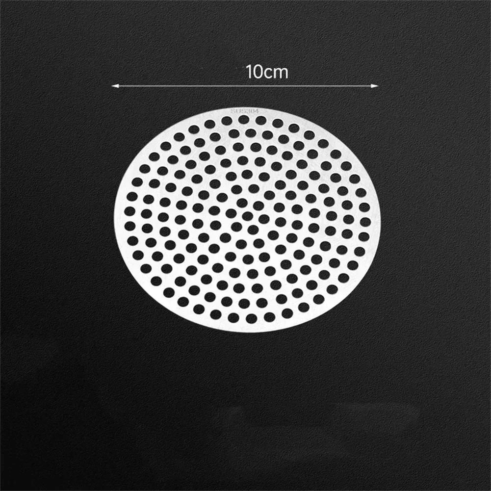 Colador de fregadero de ducha de acero inoxidable, cubierta de filtro de pelo para baño, ducha, cubierta Circular de drenaje de suelo, pantalla de filtro de pelo: Blanco
