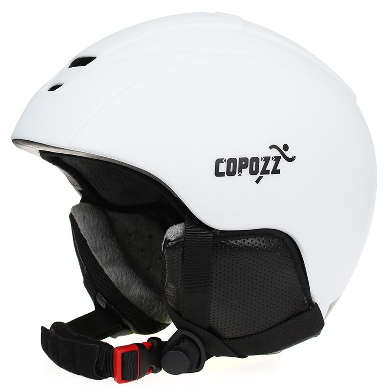 Copozz capacete de esqui integralmente moldado snowboard capacete masculino feminino skate skate capacete de esqui snowboard: WHITE