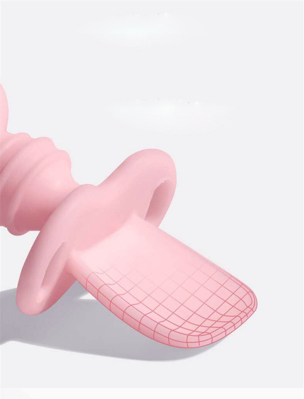 Baby training spork silicone see spoon fork fork spoon children cartoon small spork transparent PP box