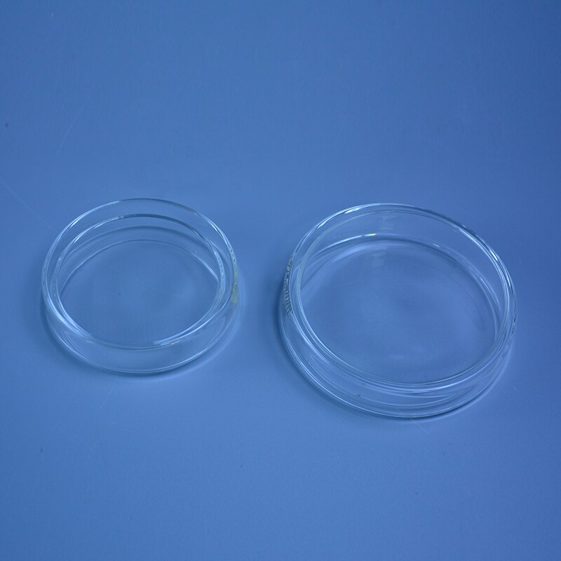 60mm/75mm/90mm/120mm/150mm Petri Bacterial Culture Dish Borosilicate 3.3 Glass Laboratory Chemistry Equipment