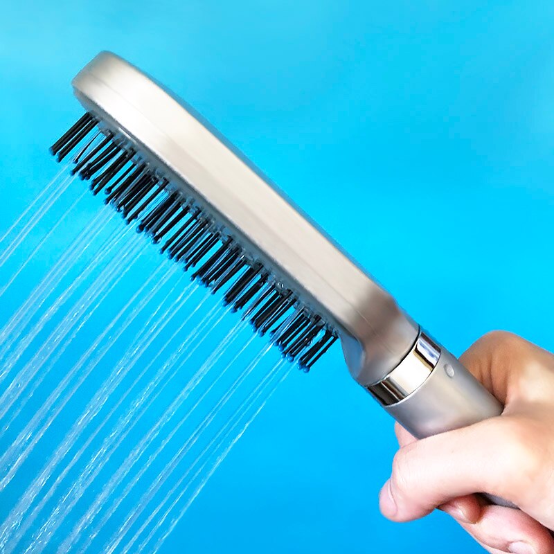 Wasourlf Oxygenics grzebień zestaw głowicy natryskowej zwiększyć Pressurize placu rąk robić prysznica, łazienki z tworzywa sztucznego ABS czyste włosy szczotka robić kąpieli