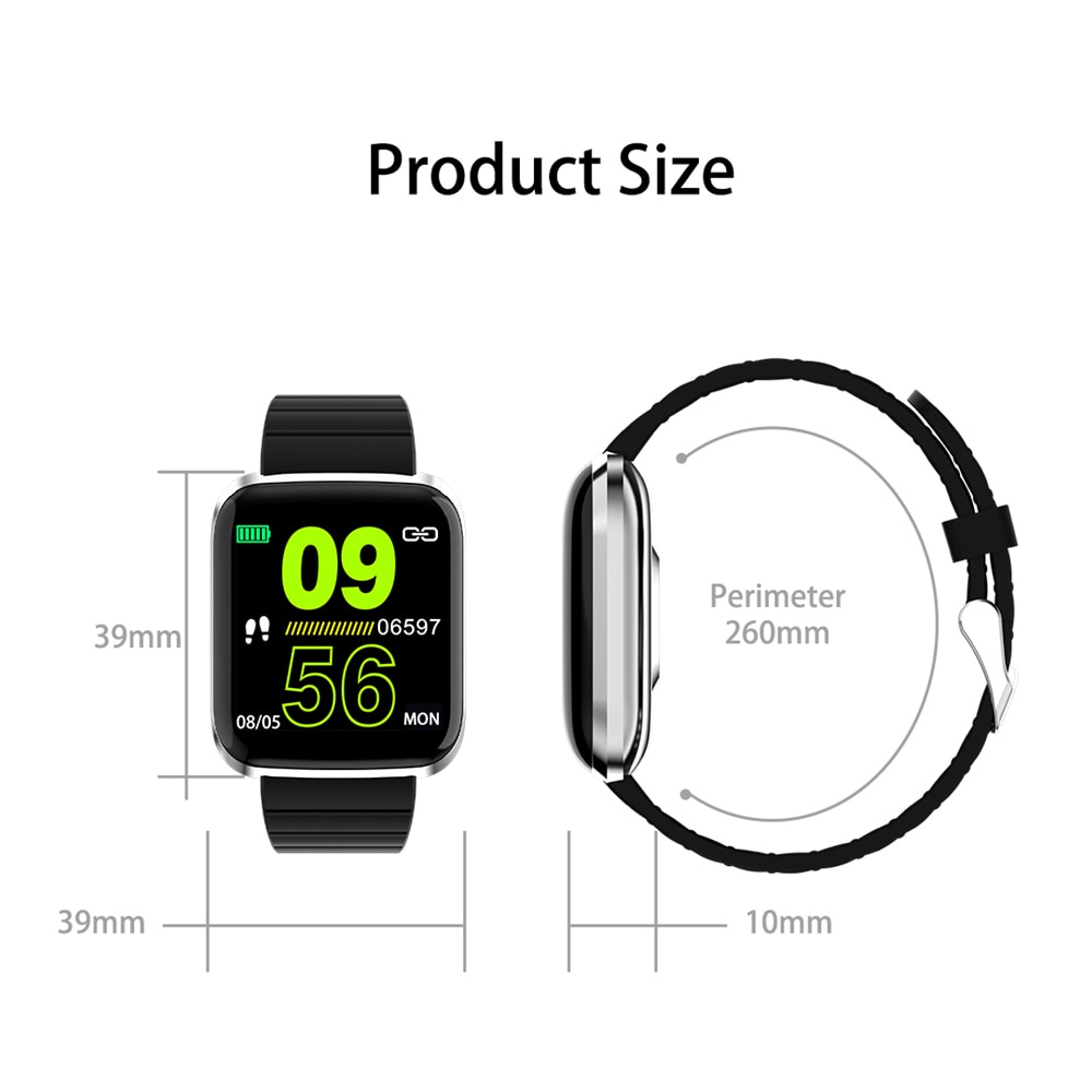 116 Pro Bt Kleur Scherm Stappenteller Fitness Stappenteller Horloge Sport Fitness Tracker Hartslagmeter Polsband Rode Stappenteller