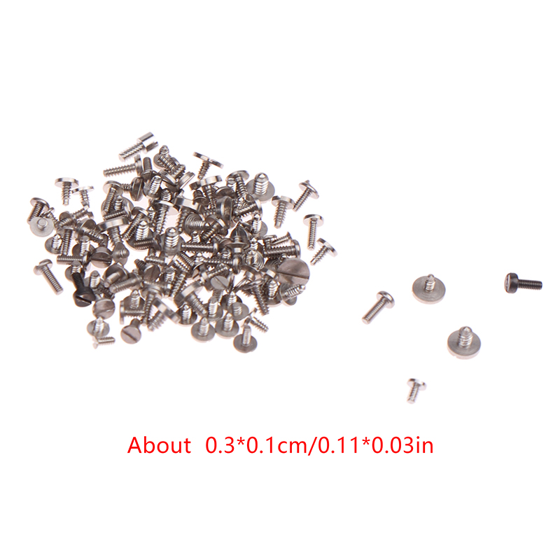 100 SZT. Małe Precyzyjne Śrubki Mieszane Różne Rozmiary robić Zegarków Narzędzia robić Naprawy Mechanizmów Część dla Zegarmistrza Akcesoria robić Zegarków