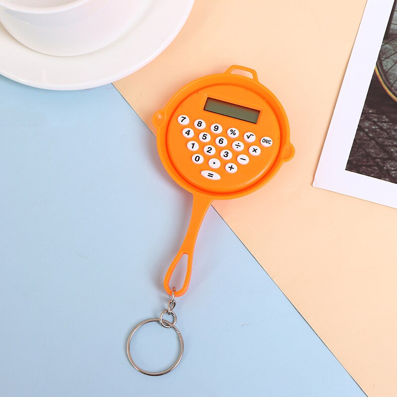 Chicken Pan Miniature Calculators Key Chain Are Reserved For Students For Exams Portable Keychain Calculator: OG