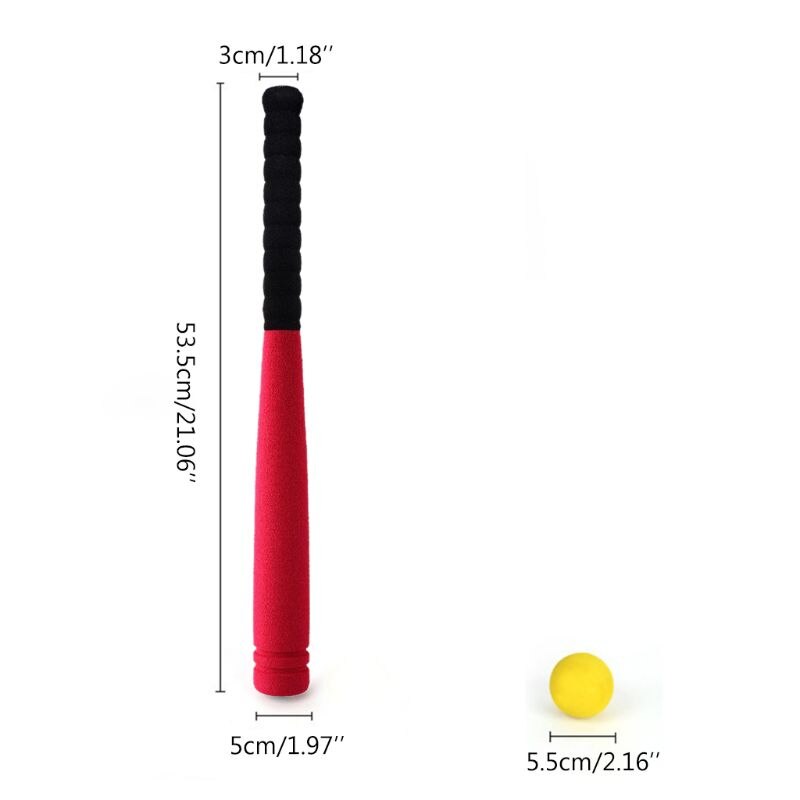 Super Veilig Foam Honkbalknuppel Met Honkbal Speelgoed Set Voor Kinderen Zachte Honkbalknuppel 21"