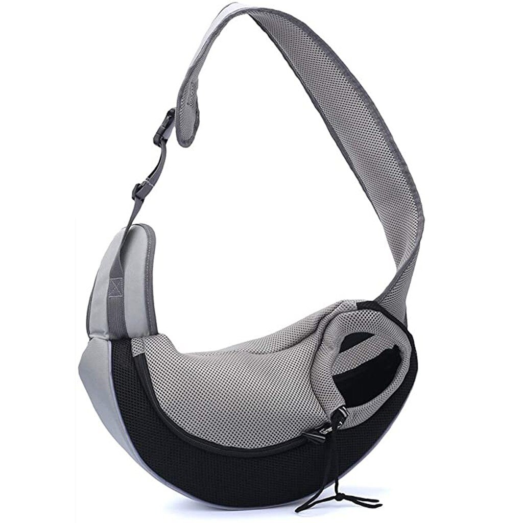 Portable Pet Dog Cat Backpack Carrier Shoulder Bag Rucksack Pet Travelling Bag: Grey