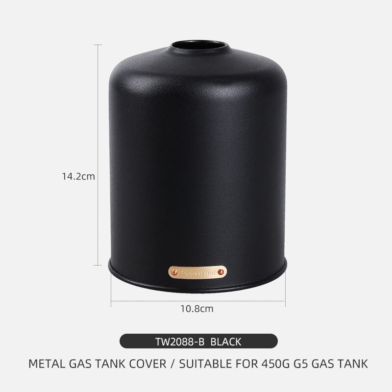 Thous Winds 450/230g Gas Canister Metal Cover Protector Outdoor Camping Gas Fuel Cylinder Storage Bag Canister Cover Protector