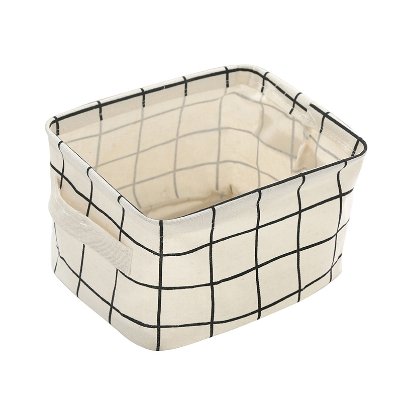 Desktop Opbergdoos Leuke Afdrukken Waterdichte Organizer Katoen Linnen Sundriesopslag Mand Kabinet Organizer Opbergtas: C