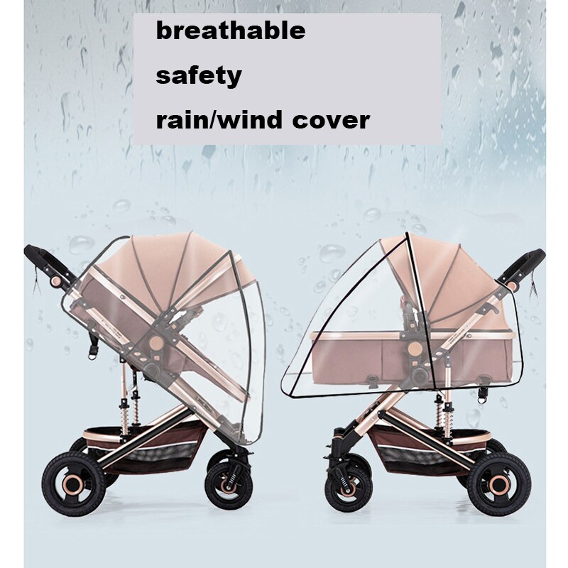 universell barnevogn regntrekk baby vindtett solfrakk skjold gjennomsiktig babyvogn tilbehør housese pluie poussette