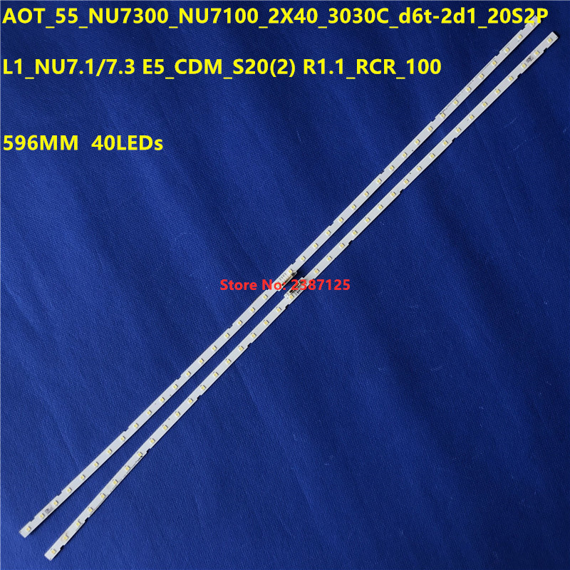 20PCS LED Strips Voor UE55NU7023 UE55NU7090 UE55NU7092 UE55NU7172 UE55NU7179 UE55NU7300 UE55NU7500 UE55NU7655 UE55NU7670