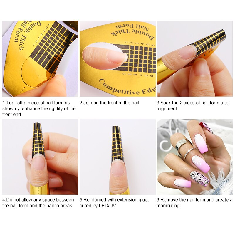 Faux-ongles transparents pour Gel, pince à ongles, forme rapide, Extension des ongles, outils de construction de manucure