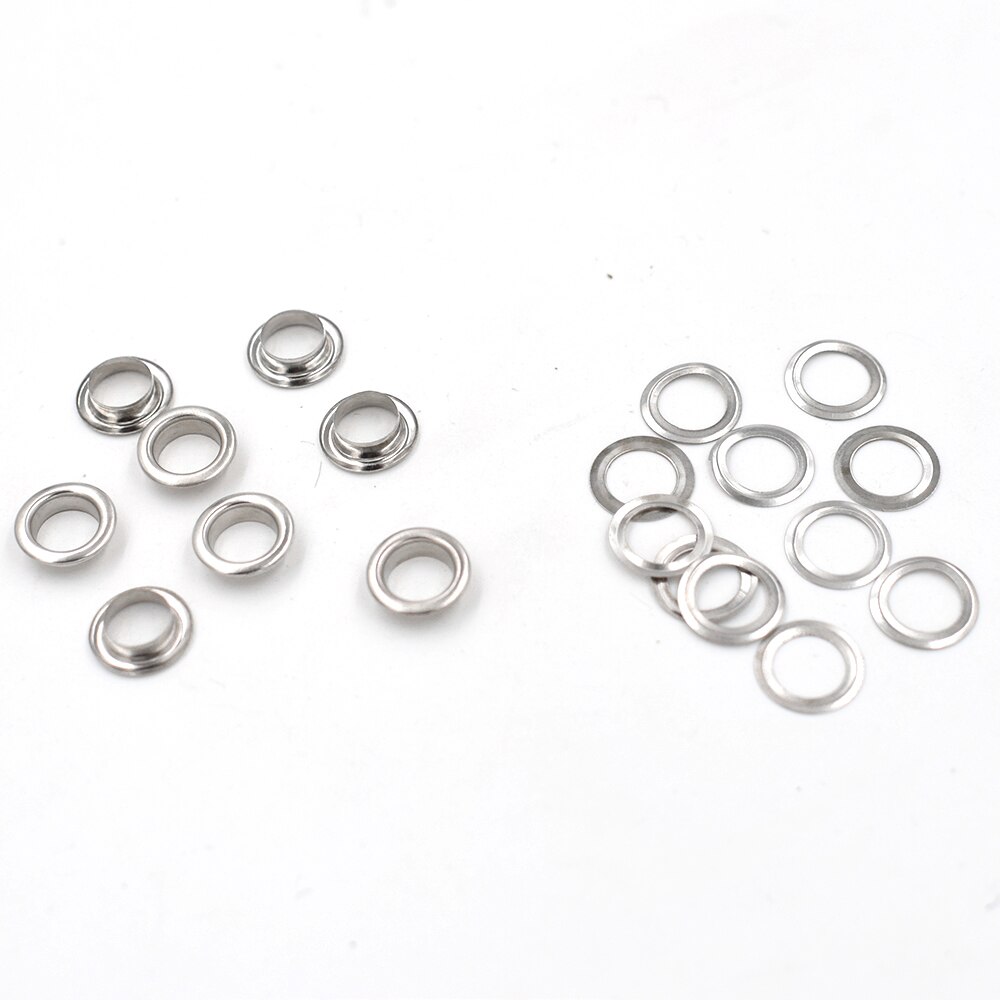 200sets Inner diameter 8 mm metal Eyelets Shoe box holes Canopy cloth drawstring holes Eyelets Silver eye