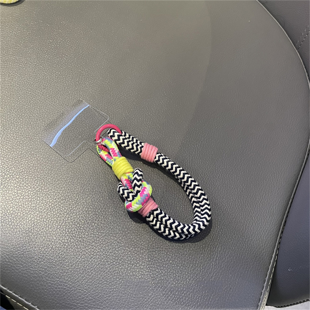 Korea Mobile Phone Lanyard Hanging Decoration Can Be Carried Twist Rope Anti-loss Pendant Strong Wrist Short Straps Band: Blue / Green