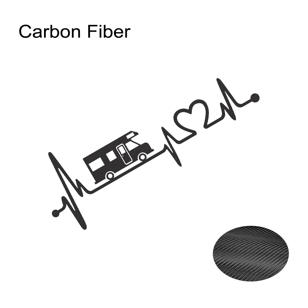 Pegatinas de vinilo de rayas para autocaravana, caja de caballos, caravana, RV, accesorios para coche, calcomanías gráficas de decoración de electrocardiograma