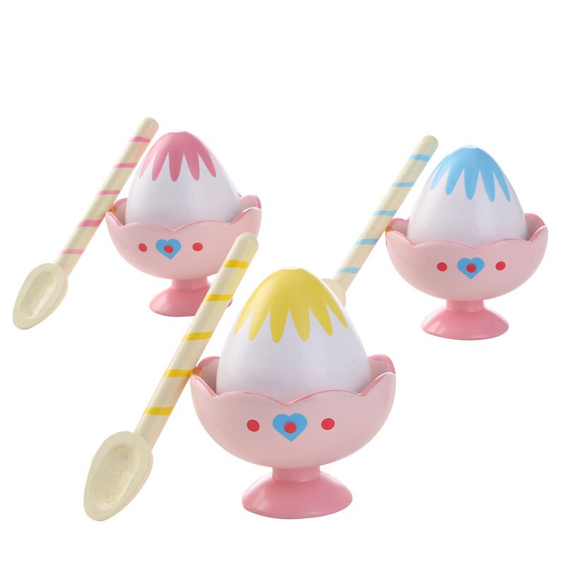 Wooden Ice Cream Pretend Play Food Kitchen Toys Educational Children Wooden Imitation Game for Kids Preschool Learn Montessori