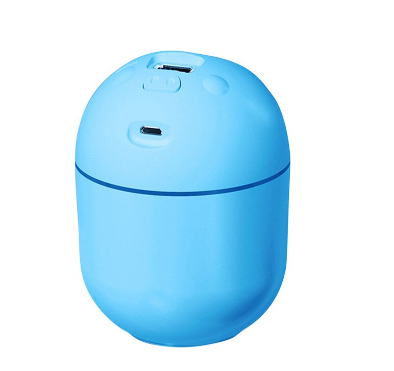 Usb Portable Air Humidifier Home Bedroom Humidifier Large Usb Capacity Small Portable Humidifier For Office Car Air Humidifier: Blue