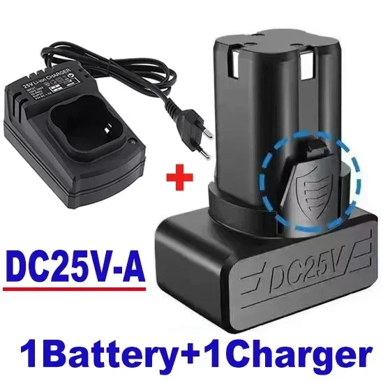 Perceuse visseuse électrique sans fil 25V, clé à molette, outil électrique, batterie, , 100%: Bleu