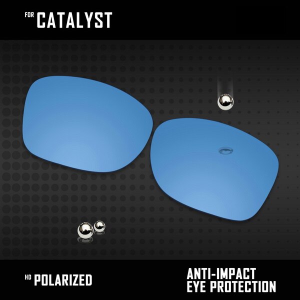 OOWLIT Lenses Replacements For Oakley Catalyst Sunglasses Polarized - Multi Colors: HD Blue
