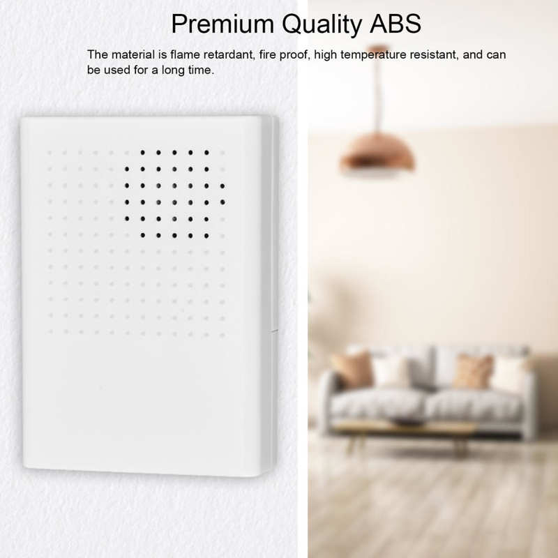 12V Wired Electronic Doorbell Dingdong Ringtone 90dB White Access Control for Hotel Home Classic Door Bell No Battery Doorbell