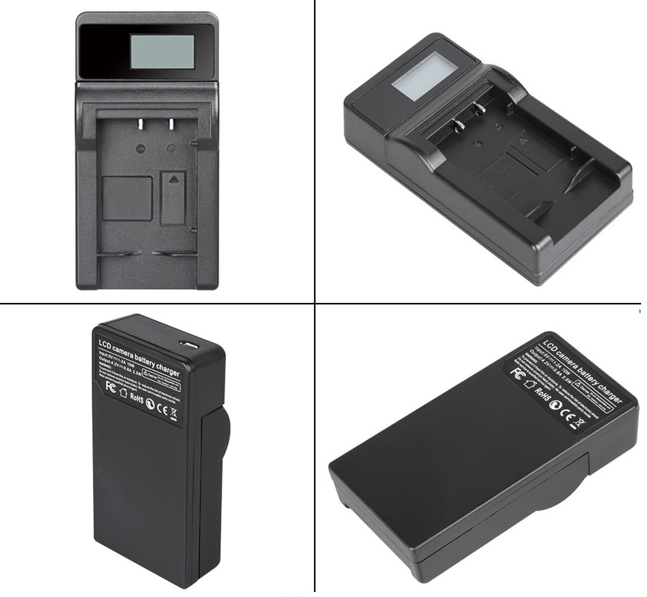 Battery 2-Pack + Charger For Panasonic HM-TA1, SDR-S7, SDR-S9, SDR-S10, SDR-S15, SDR-S26, SDR-SW20, SDR-SW21, SDR-SW28 Camcorder