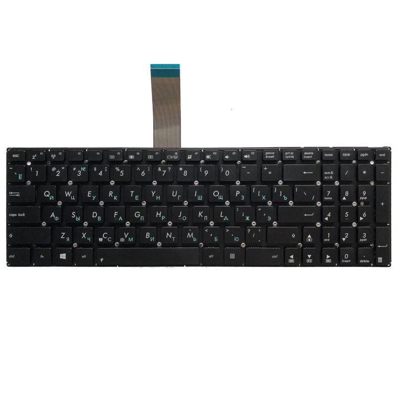 Rosyjska klawiatura robić laptopa ASUS X550C X550CA X550CC X550CL X550VC X550ZE X501 X501A X501U X501EI X501XE X501XI X550J RU czarny
