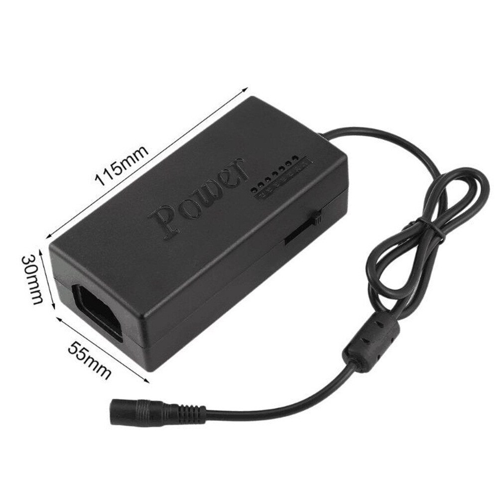 US Plug 96W Universal Laptop Power Supply AC 110-240V To DC 12V/16V/18V/20V/24V Adapter With 8pcs Tip Connecter Suit To Laptops