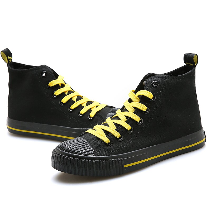 Våren herresko koreanske vill studenter canvas pustende trend tide sneaker høye lette sko generasjon