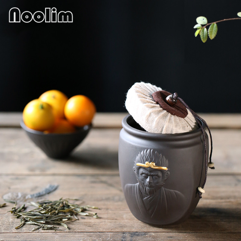 Purpurowa glina mała małrocznie król herbata nosiciel kijów golfowych ceramiczny zbiornik domowy kuchnia zamknięta puszka pudełeczko przenośne kanistry