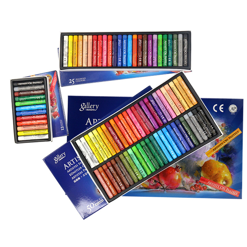 50 Colors Oil Pastel for Artist Student Graffiti Soft Pastel Painting Drawing Pen School Stationery Art Supplies Soft Crayon Set