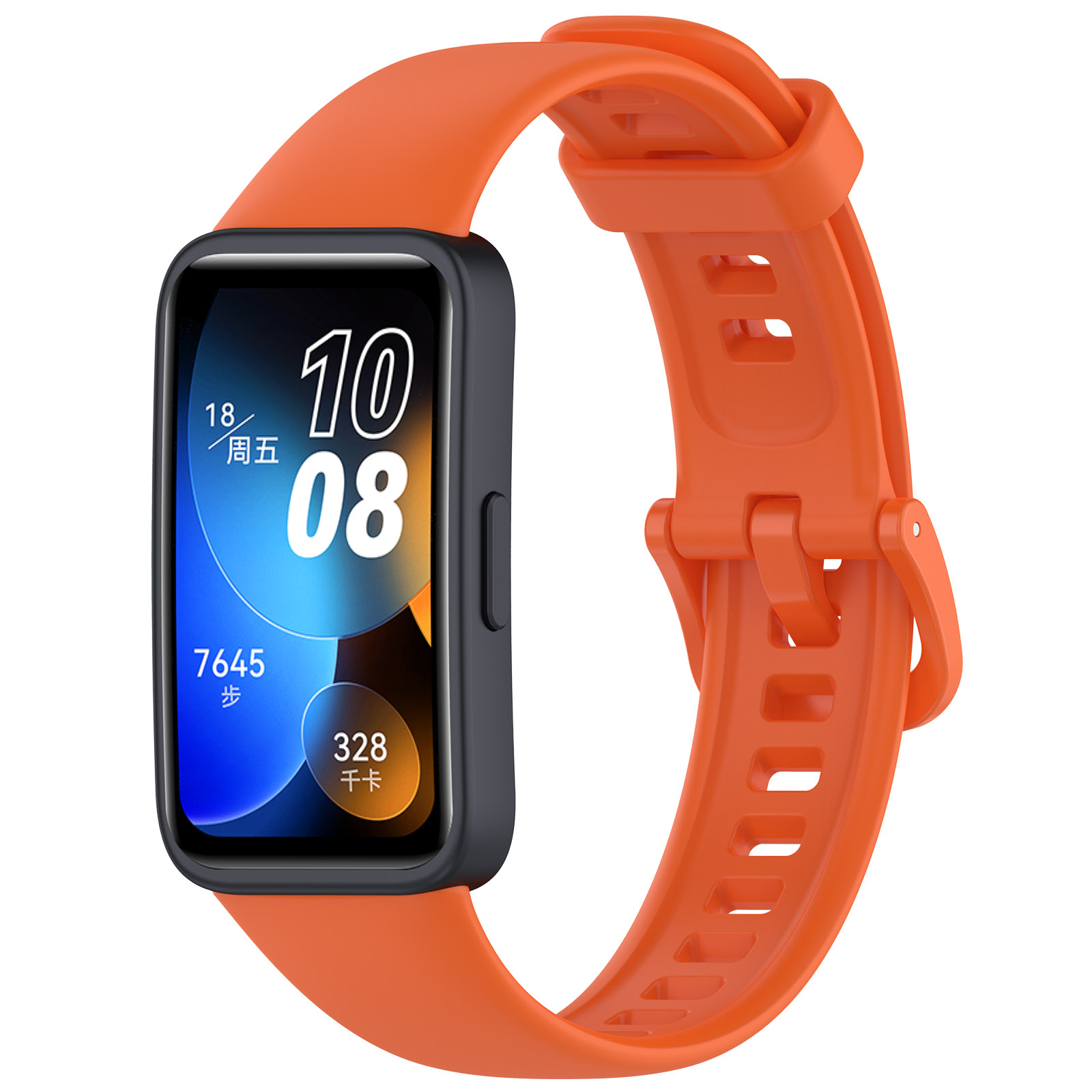 Silicone Strap For Huawei Band 8 Strap Accessories SmartWatch Replacement watchband Wristband correa bracelet for Huawei Band 8: Blue White