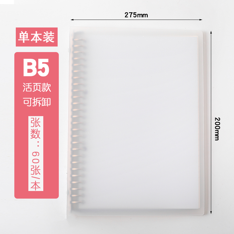 PP Cornell notebook junior high school notebook b5 homework this page coil this exam high efficiency notebook 5R notes