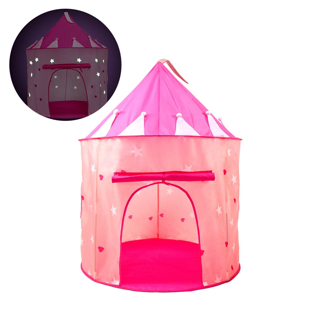 Bambini yurta castello notte maglia luminosa traspirante bambini Playhouse gioco al coperto tenda principessa L5