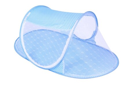 Mosquitera portátil para cuna de bebé, cuna multifunción, plegable, para niñas: Blue