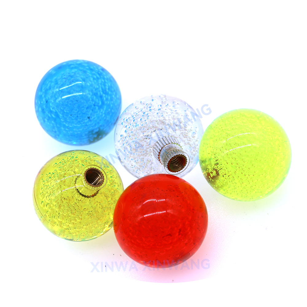 2 stk 35mm akryl bobleballtopp til ledet-joystick, sanwa-spakkommando, retro arkadespillmaskin, snk neo geo, diy-flipperspilldeler