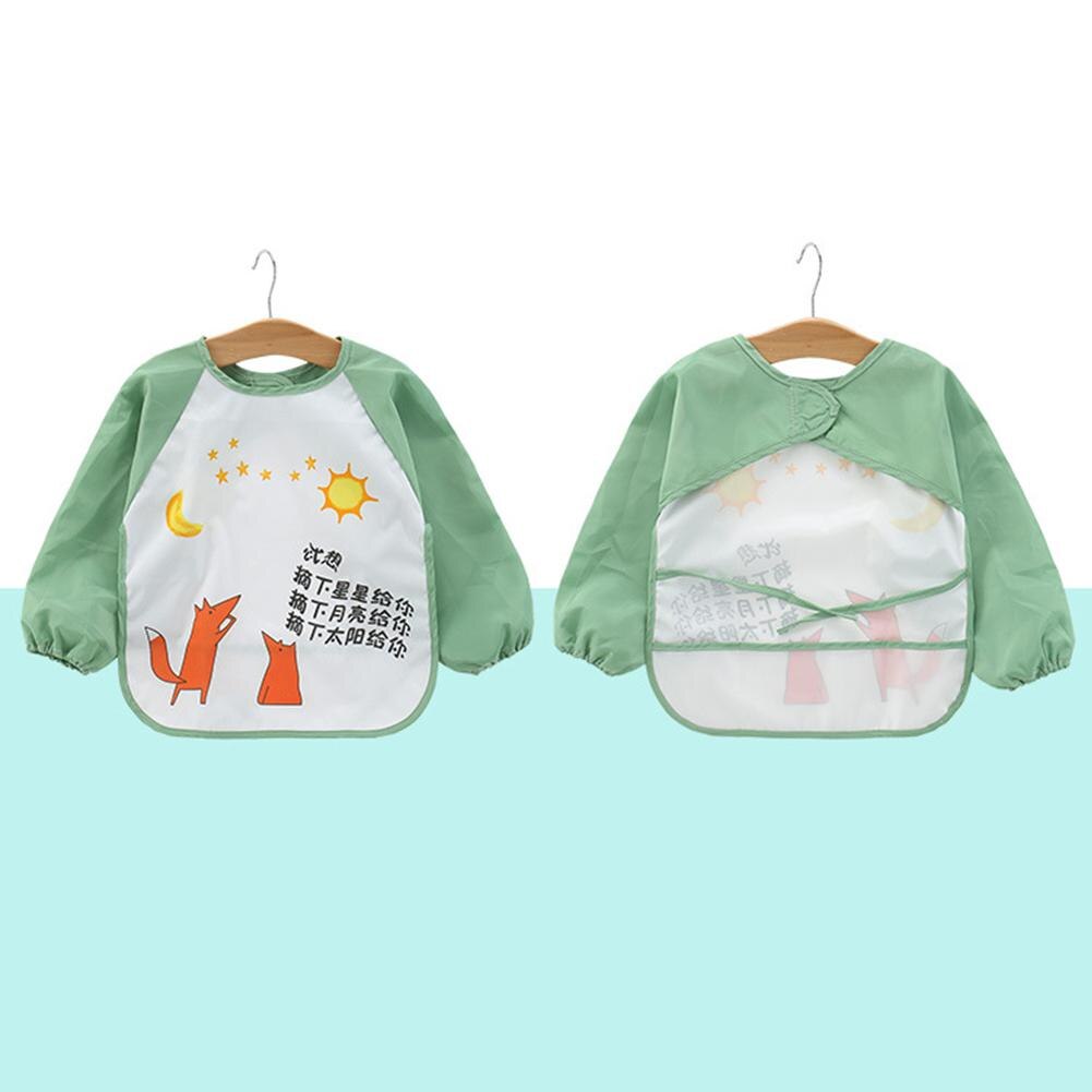 Kuulee Crianças Verão Dos Desenhos Animados Vestidos de Padrões Bebê Comer Bib Bib Impermeável