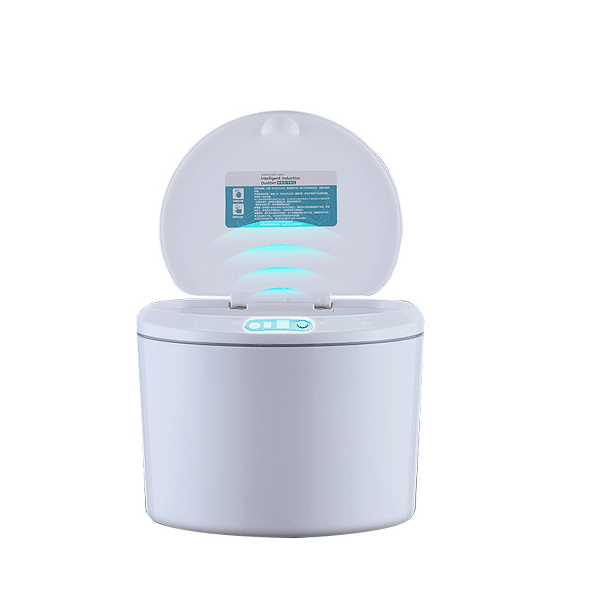 Smart Induction Trash Can Solid Color Desktop Snack Stationery Waste Bin Office Kitchen Bedroom home car