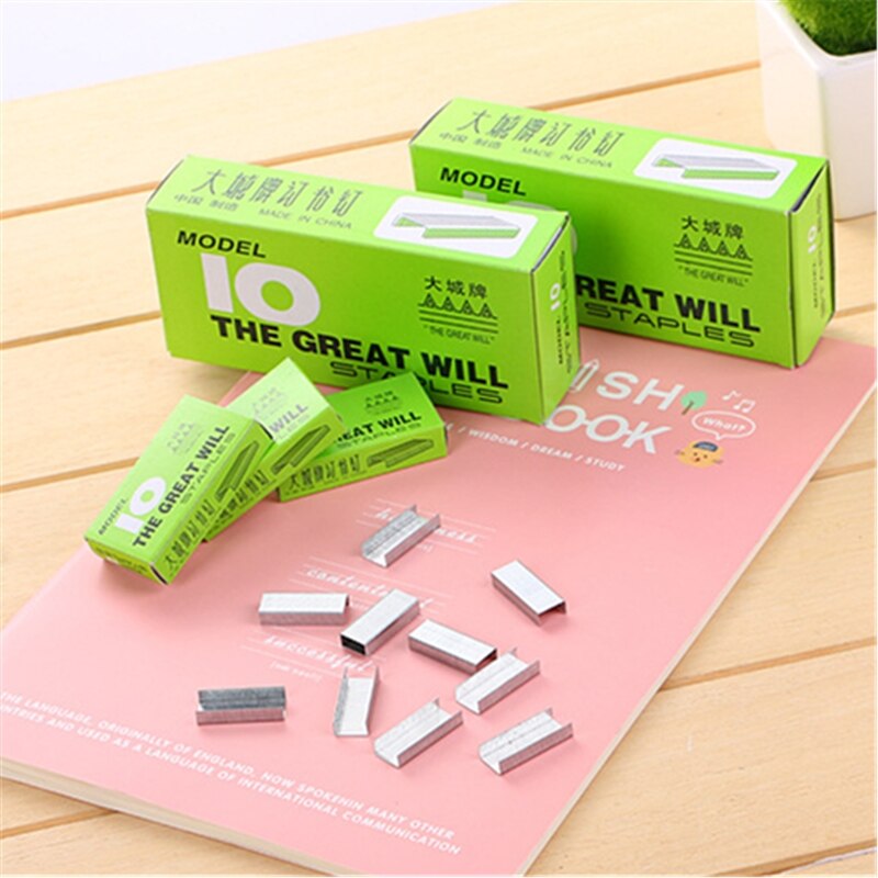 1000pcs/box Staples For Stapler Practical School Office Standard Metal Staples Binding Supplies