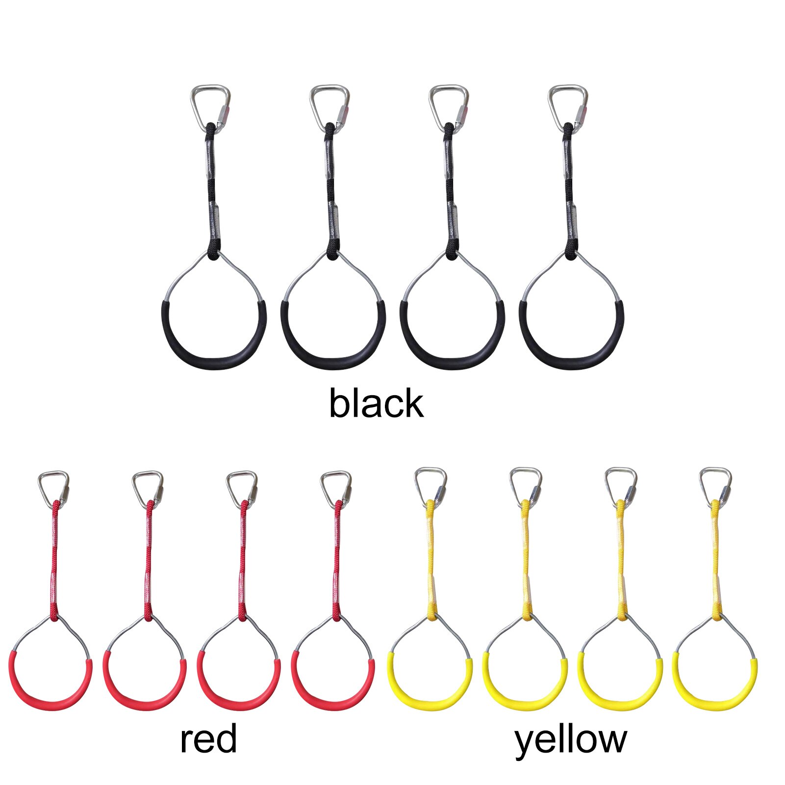 4pcs Indoor Swing Fitness Playground Portable Pull Up Easy Install Home Gym Children Gymnastic Ring Multipurpose Heavy Duty