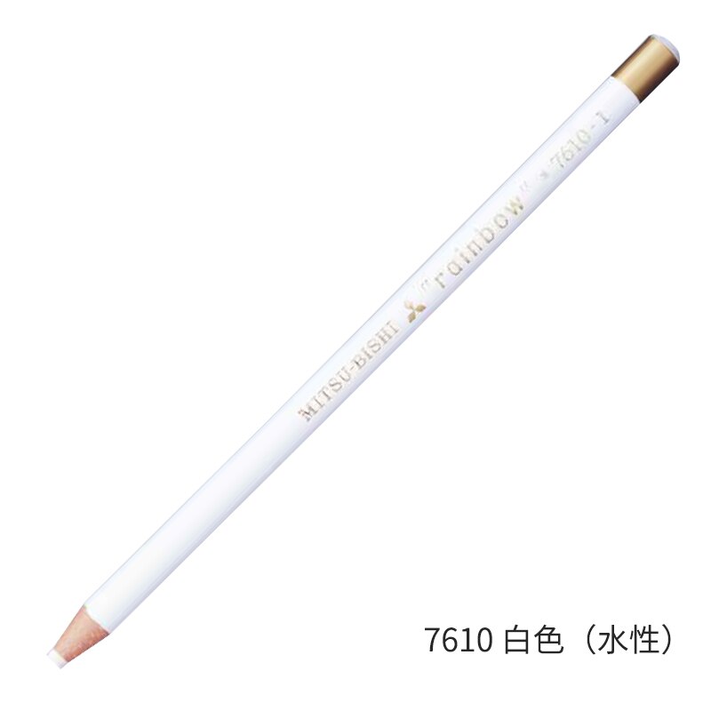 12 Pcs Japan Uni 7610 Regenboog Waterbasis Krijt Milieuvriendelijke Roll Papier Schilderen Mark Graffiti Art Supply Multicolor Optionele: 12pcs White