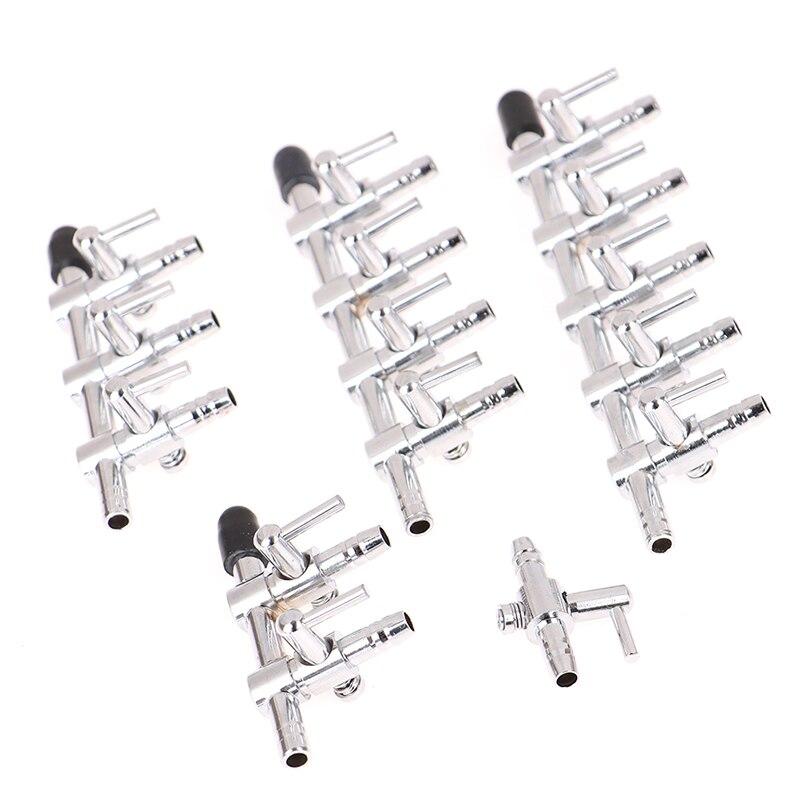 thumbnail image 2 of TAODAN 2PCS 2-Way Aquarium Metal Gang Manifold Air Line Control 2 of 9