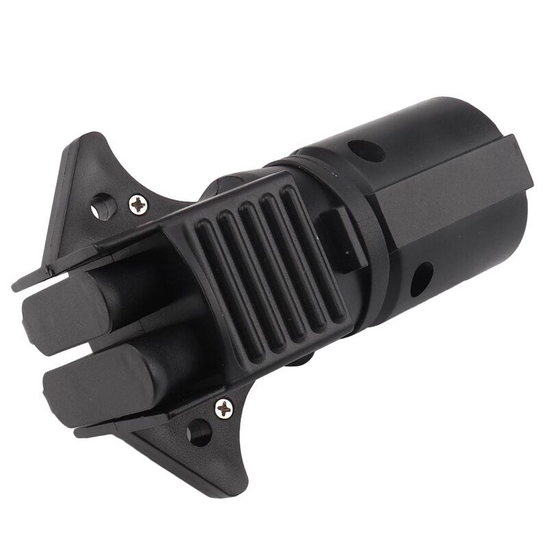 7 bladen  to 5 platte en 4 platte adapter voor campertrailer zwart