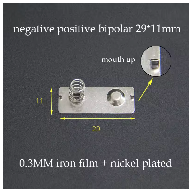 3Pairs AA Battery Contacts Spring Contact Band Plate 13.5/13/11.28*11.5MM 29*11MM Battery Connector Positive Electrode Negative