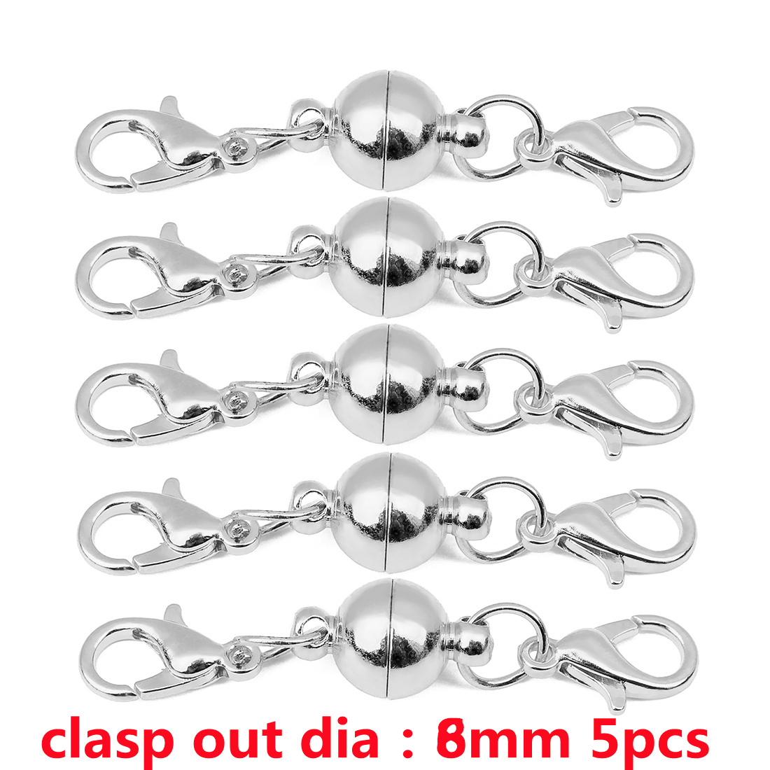 5-10 Sets/Lot Magnetic Clasps for Jewelry Making DIY Bracelet Necklace Magnet Clasp Connector Buckle Fasteners Accessories: Brown